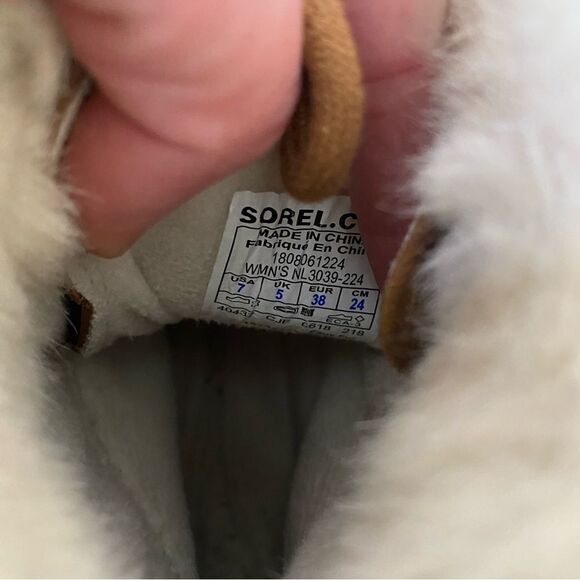 Sorel Joan Explorer Kinetic Snow Boots Camel Tan Brown 7 - Picture 5 of 5